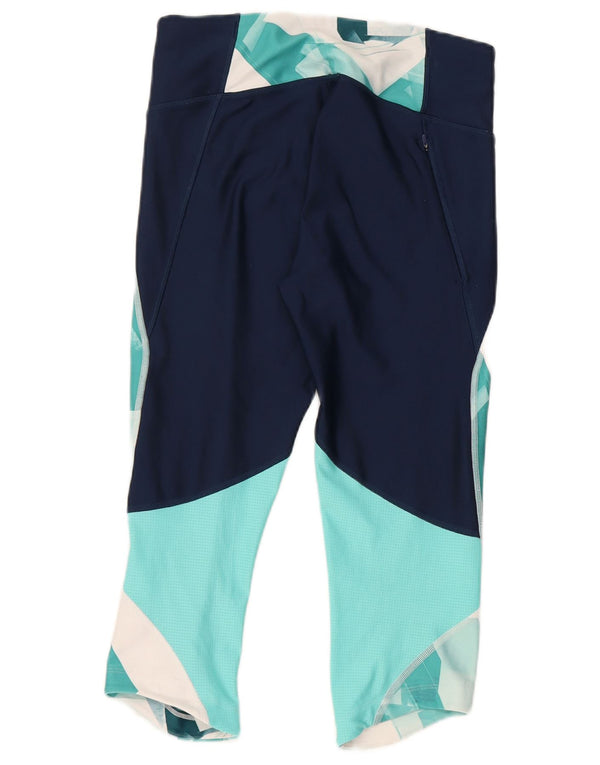 Leggings de compresie pentru femei Under Armour UK 12 Medium Turcoaz Geometric