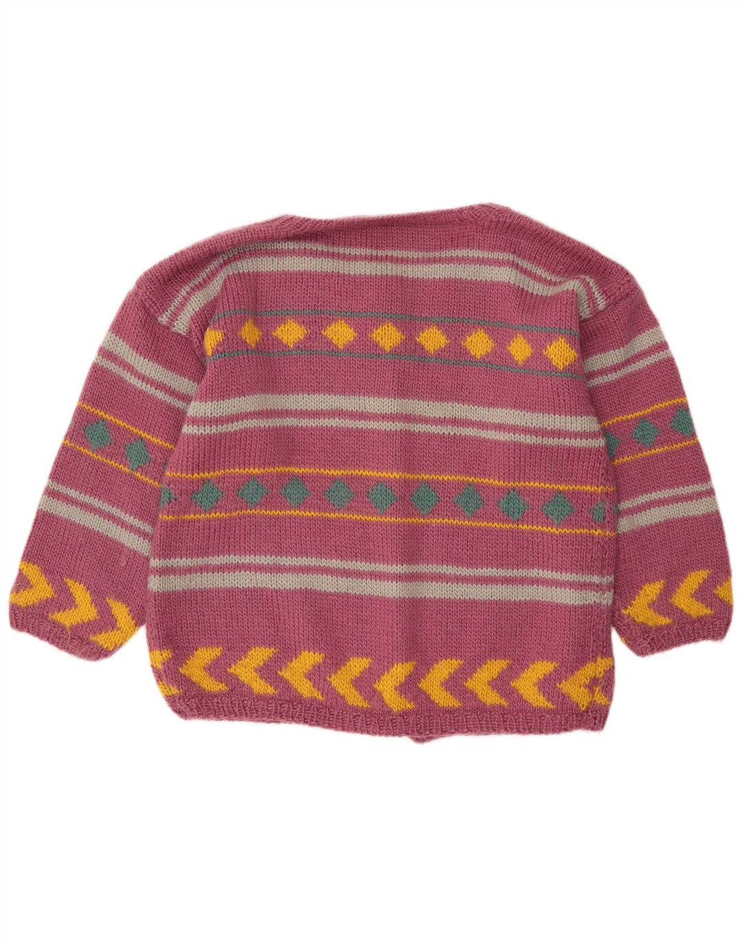 Pulover cardigan VINTAGE pentru femei UK 18 XL Mov cu dungi