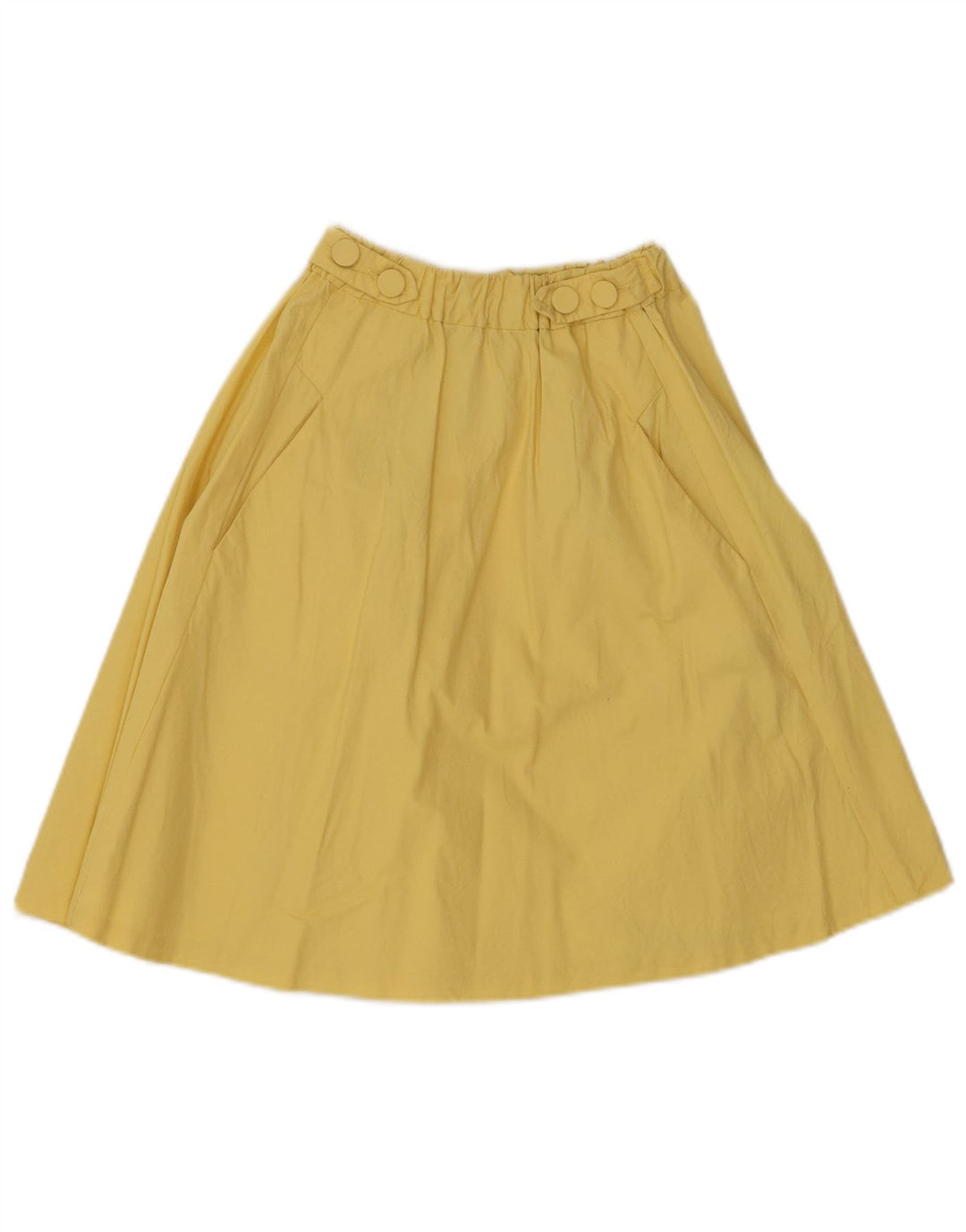 ZARA Womens A-Line Skirt XS W24 Yellow