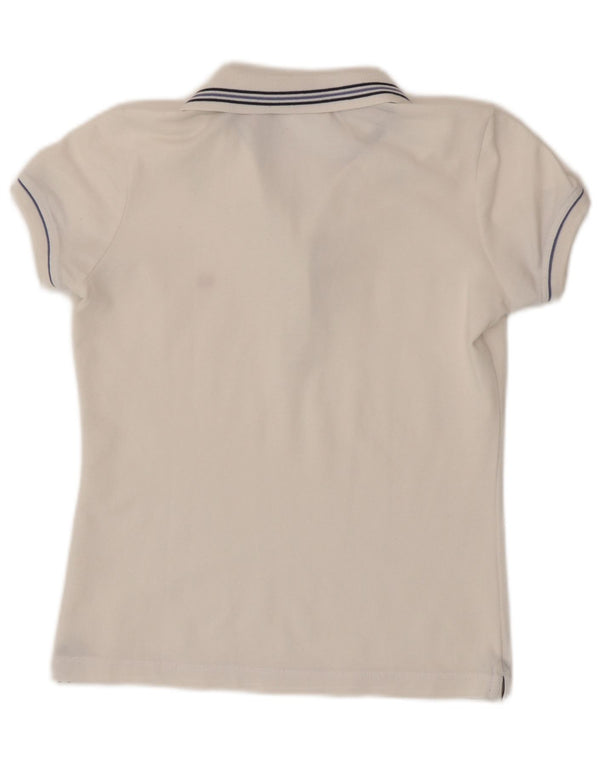 Tricou polo Champion pentru femei Heritage Fit UK 10 mic cu dungi albe