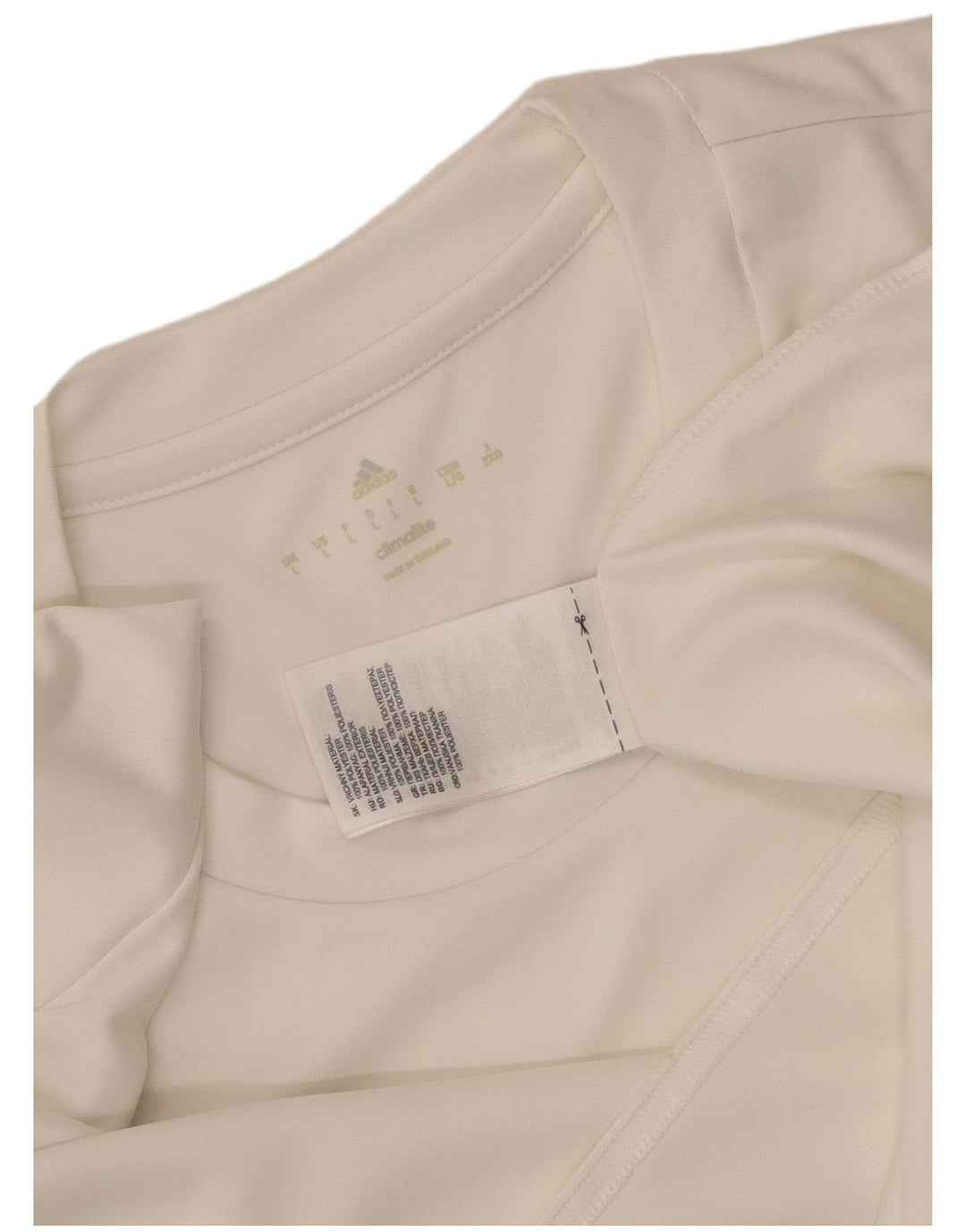 Tricou Adidas Climalite pentru bărbați Top mare din poliester alb