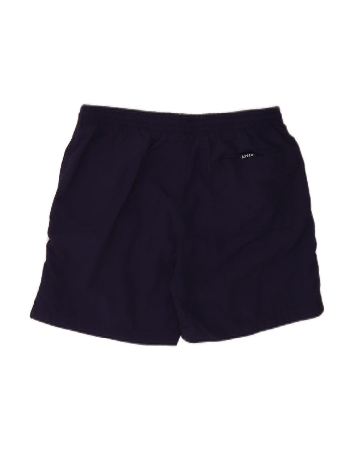 LOTTO Mens Graphic Swimming Shorts Small  Navy Blue Polyester