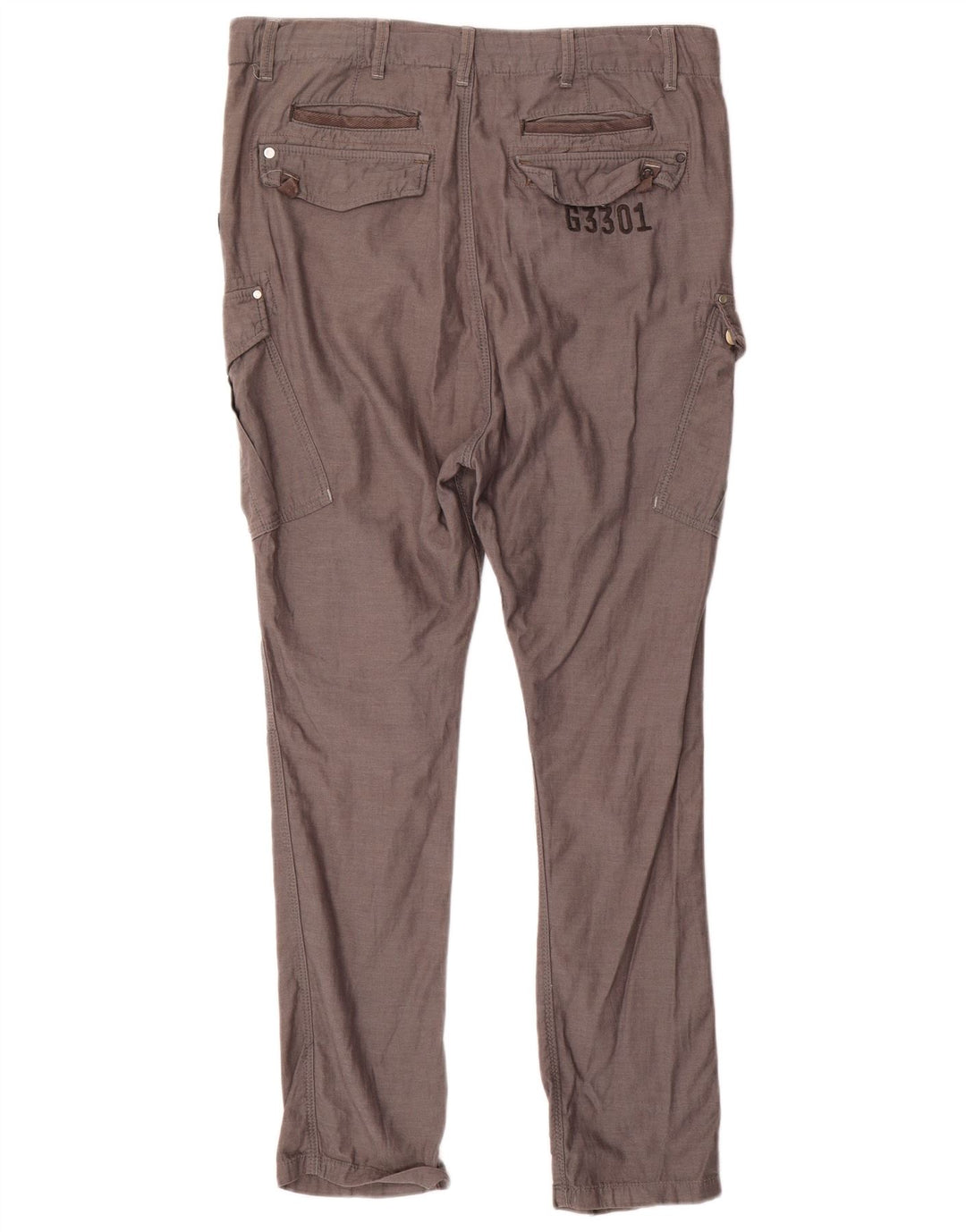 Pantaloni cargo subțiri pentru bărbați G-Star W29 L32 bumbac gri