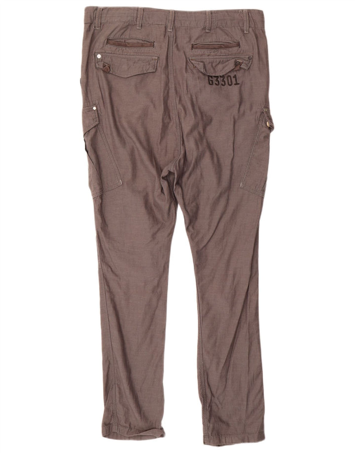 Pantaloni cargo subțiri pentru bărbați G-Star W29 L32 bumbac gri