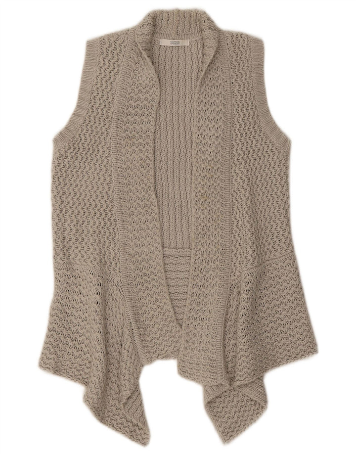Pulover cardigan deschis fără mâneci pentru femei Marks & Spencer UK 10 mic gri