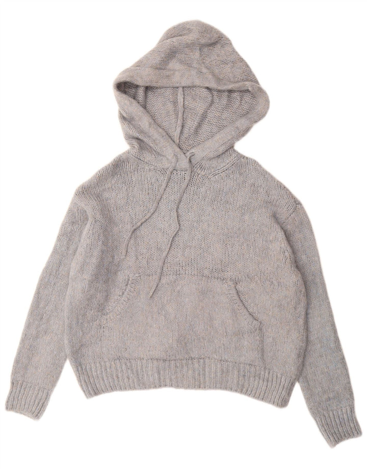 Pulover cu glugă supradimensionat pentru femei ZARA UK 10 Mic albastru pete