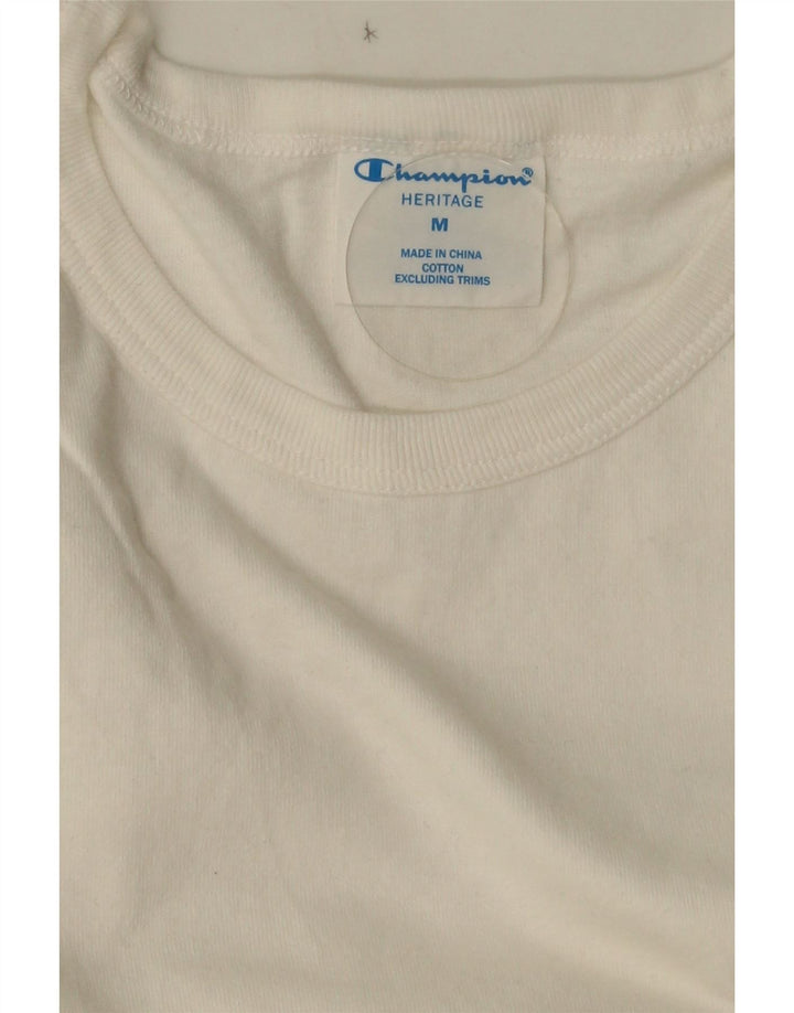 Tricou Bărbați CHAMPION Heritage Top Medium Alb Bumbac