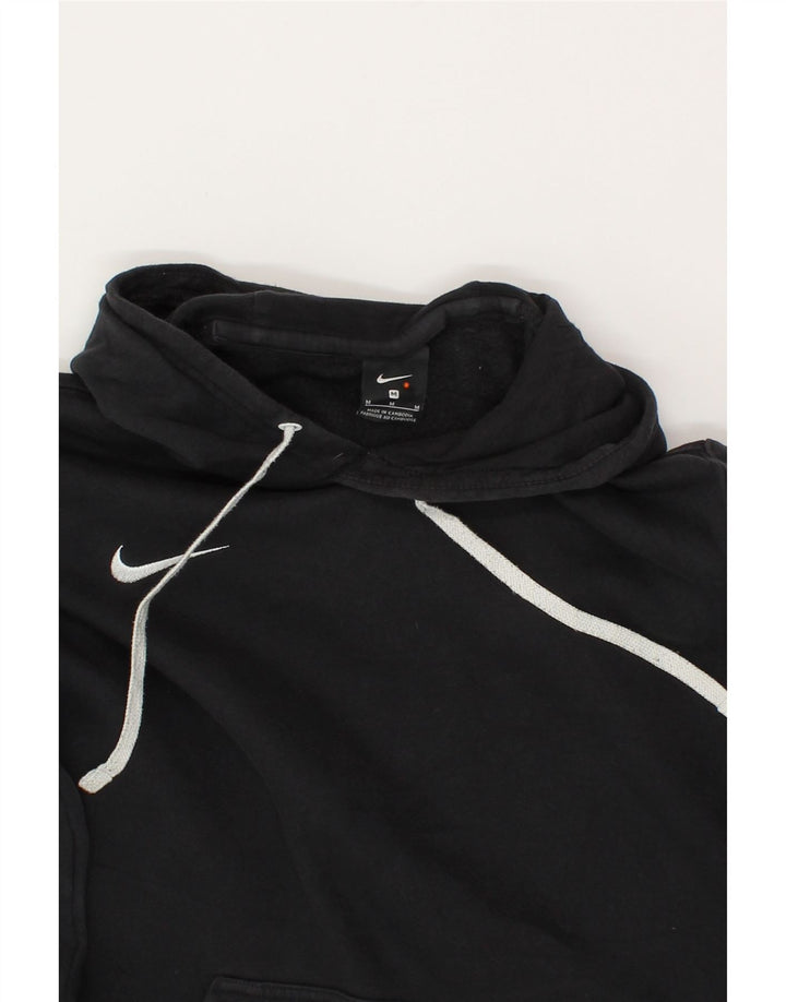 NIKE Womens Hoodie Jumper UK 14 Medium Black Cotton Vintage Nike and Second-Hand Nike from Messina Hembry 