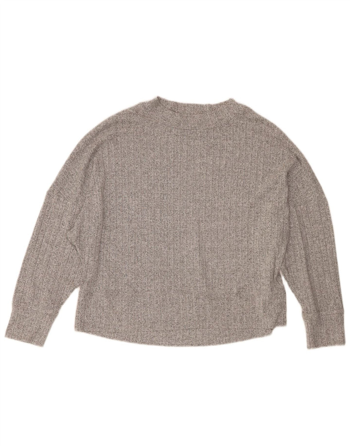 Pulover pentru femei Marks & Spencer cu decolteu rotund UK 10 mic, gri, pete