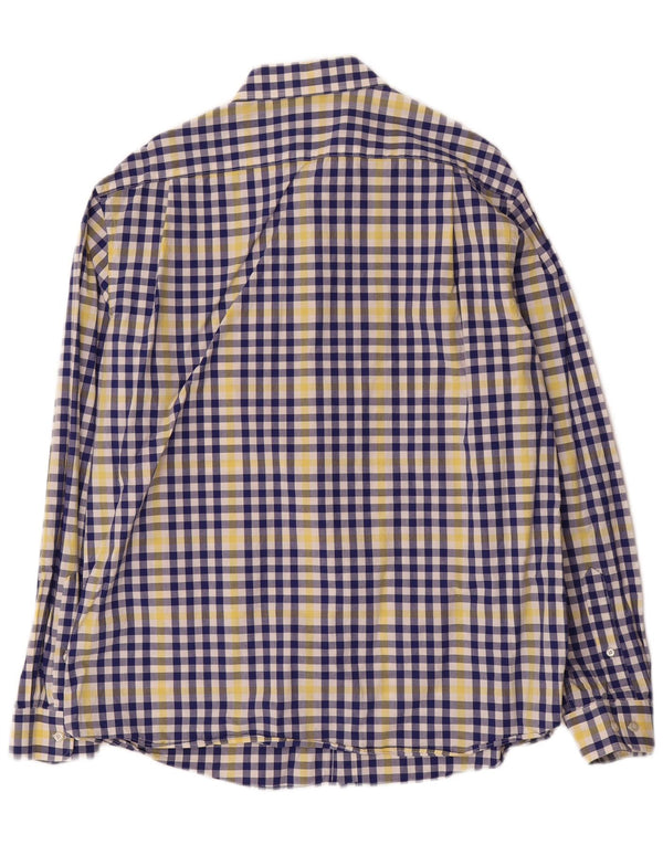 Cămașă pentru bărbați Tommy Hilfiger Slim Fit Mărimea 17 1/2 XL Bumbac cu check albastru