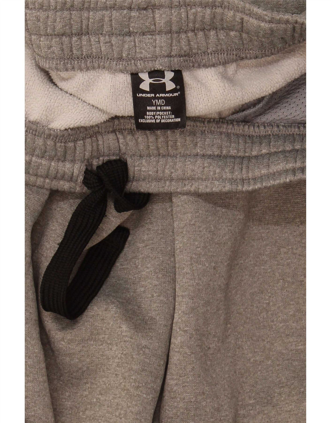Pantaloni de trening Under Armour pentru băieți 9-10 ani, gri mediu, color block