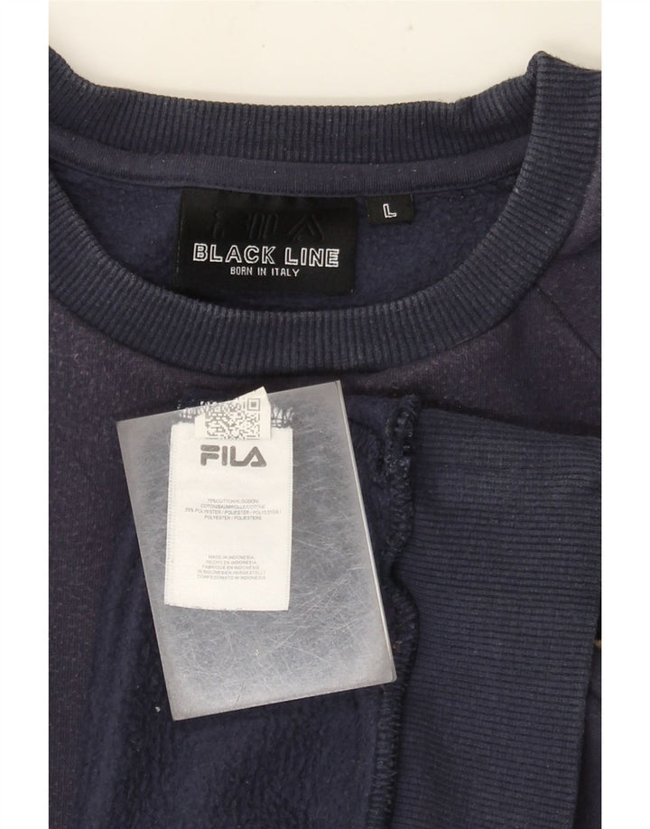 Pulover Fila pentru bărbați Pulover mare, bleumarin, bumbac