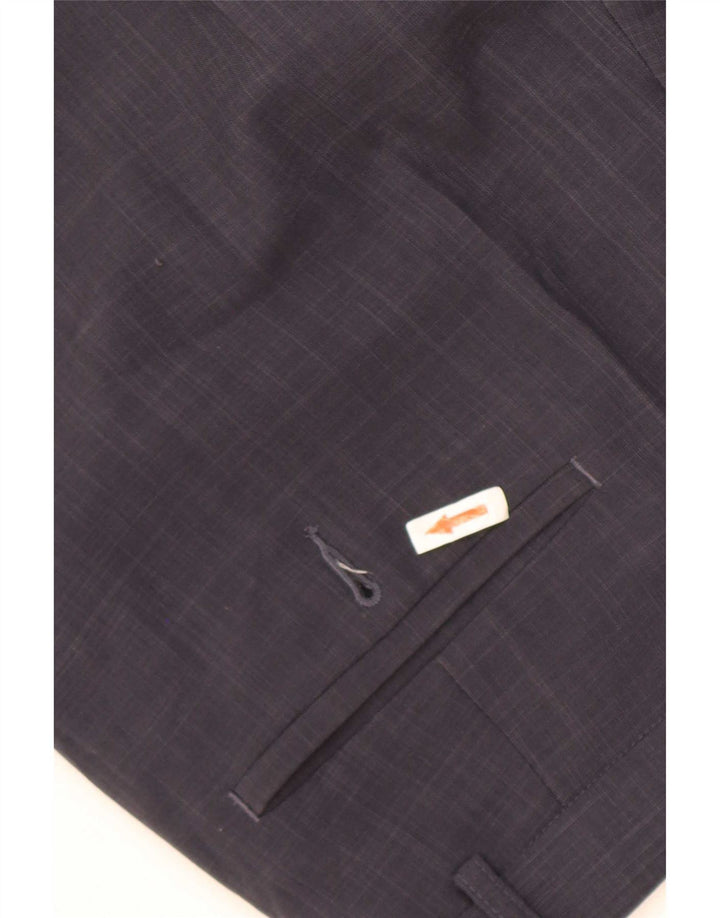 Marks & Spencer Pantaloni drepți pentru bărbați L38 L33 Poliester bleumarin