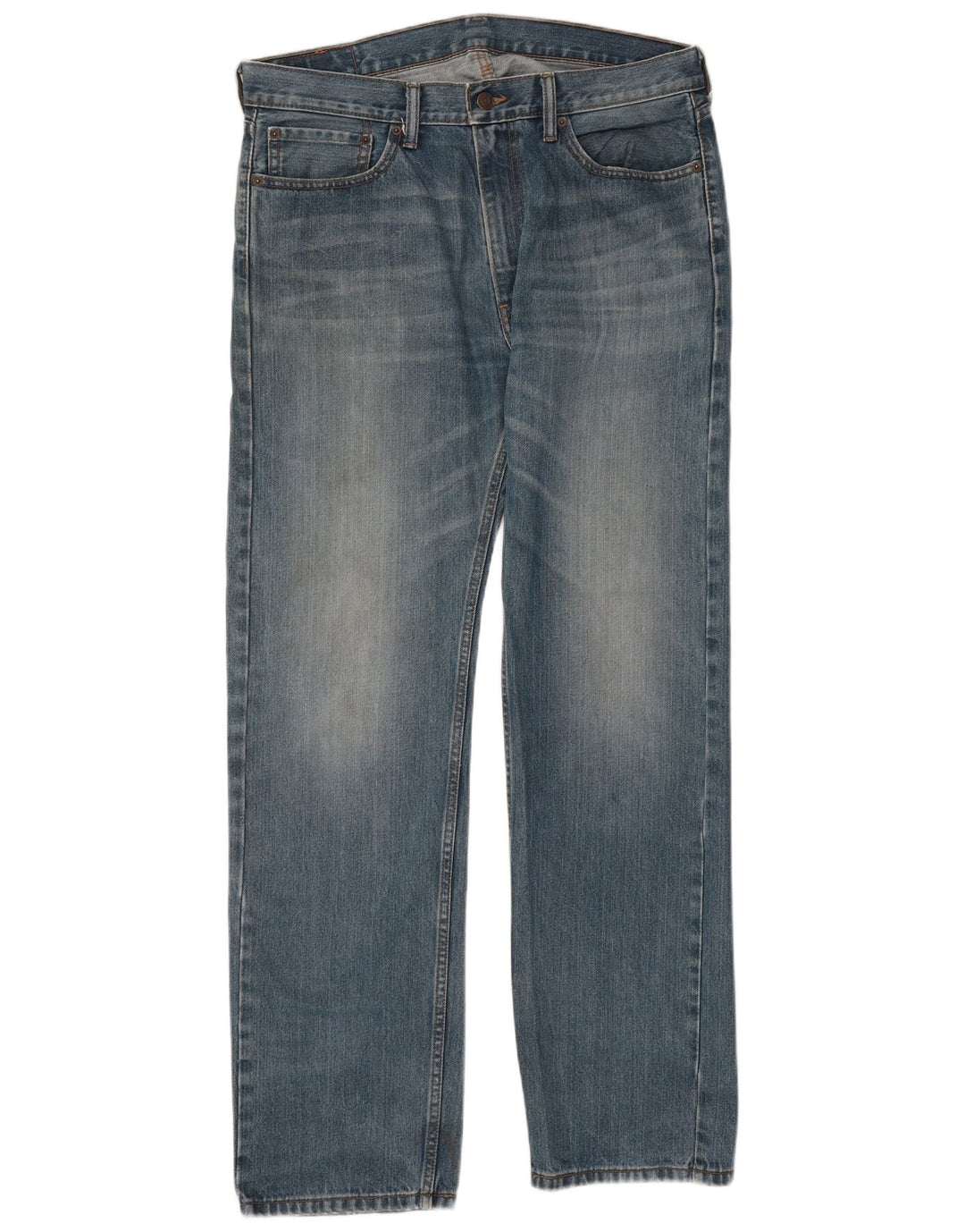 Blugi drepti pentru bărbați Levi's 505 W36 L34 Bumbac albastru