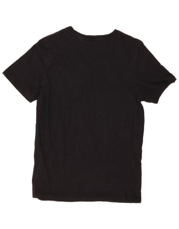 Tricou cu grafic Jack & Jones pentru bărbați Top mediu din bumbac negru