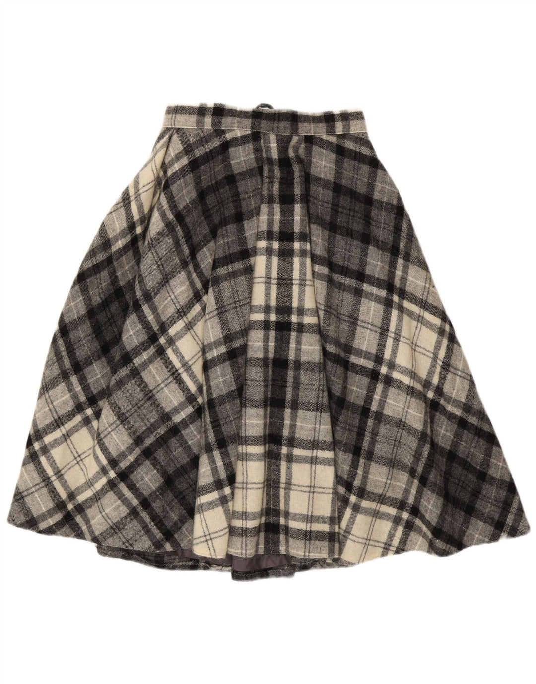 Fusta evazată pentru femei Vintage EU 40 Medium W28 Gri Check