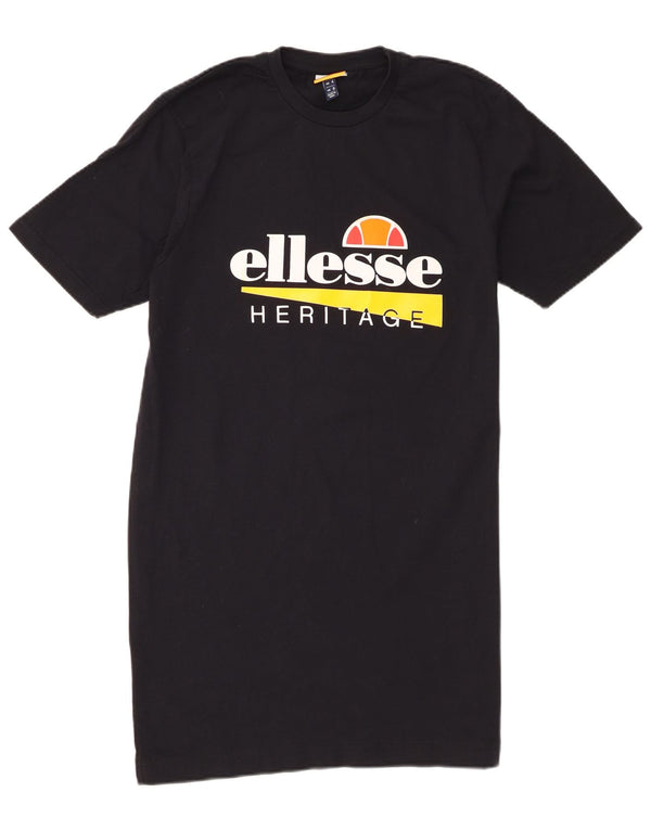 Rochie tricou Ellesse Heritage pentru femei UK 8 Small Black