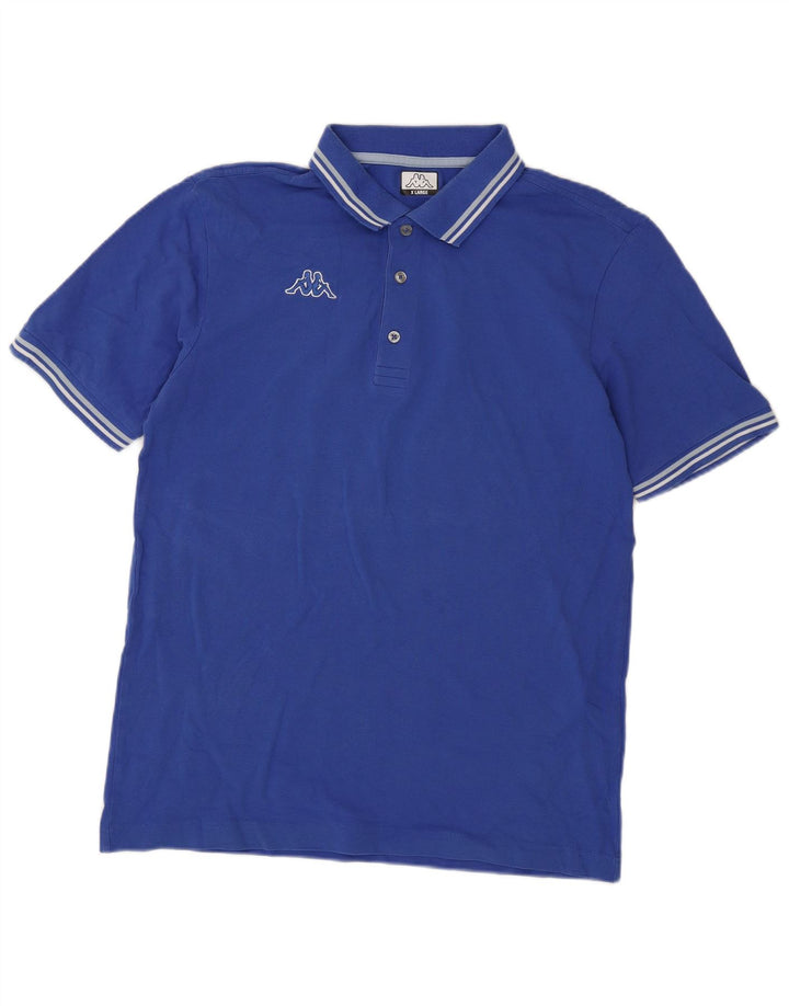 Cămașă polo pentru bărbați Kappa XL Bumbac albastru