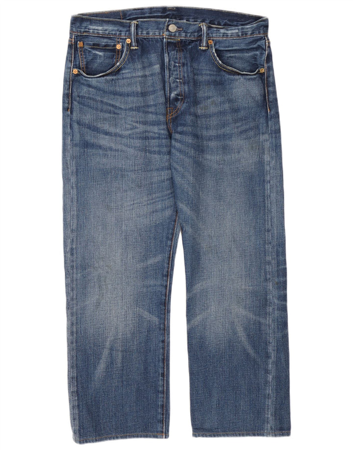 Blugi tăiați pentru bărbați Levi's 501 W34 L25 albastru