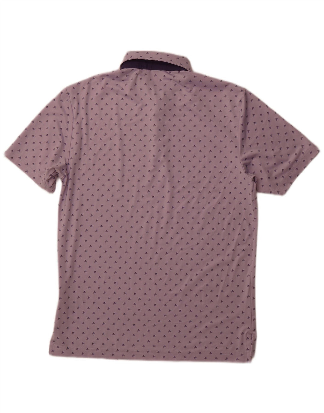ADIDAS Mens Polo Shirt Small Purple Spotted Polyester