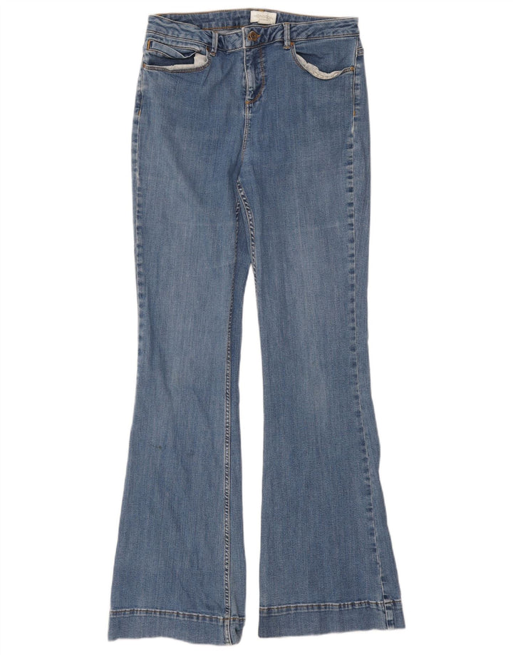Blugi evazați pentru femei Monsoon UK 12 Medium L30 L31 Bumbac albastru