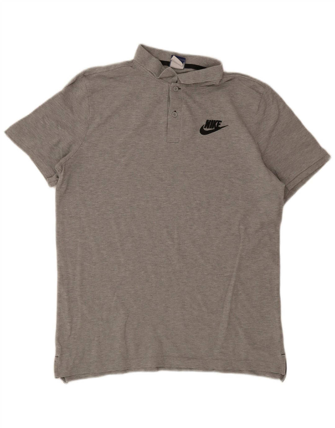 Tricou polo Nike pentru bărbați, mare, gri bumbac pete