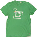 LEVI'S Mens Graphic T-Shirt Top Large Green Cotton Vintage Levi's and Second-Hand Levi's from Messina Hembry 