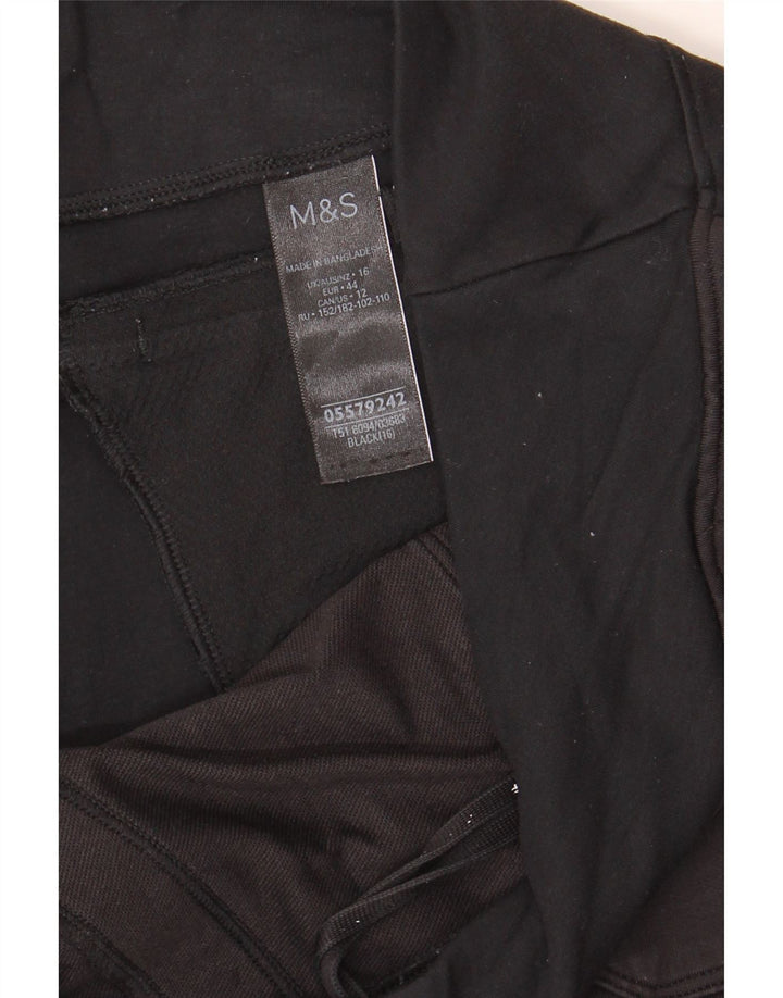 Pantaloni cargo subțiri pentru femei Marks & Spencer UK 16 Large W32 L25 Black