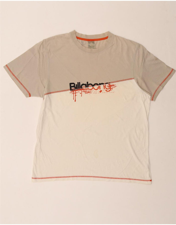 Tricou grafic pentru bărbați BILLABONG Top XL Bumbac color bloc alb