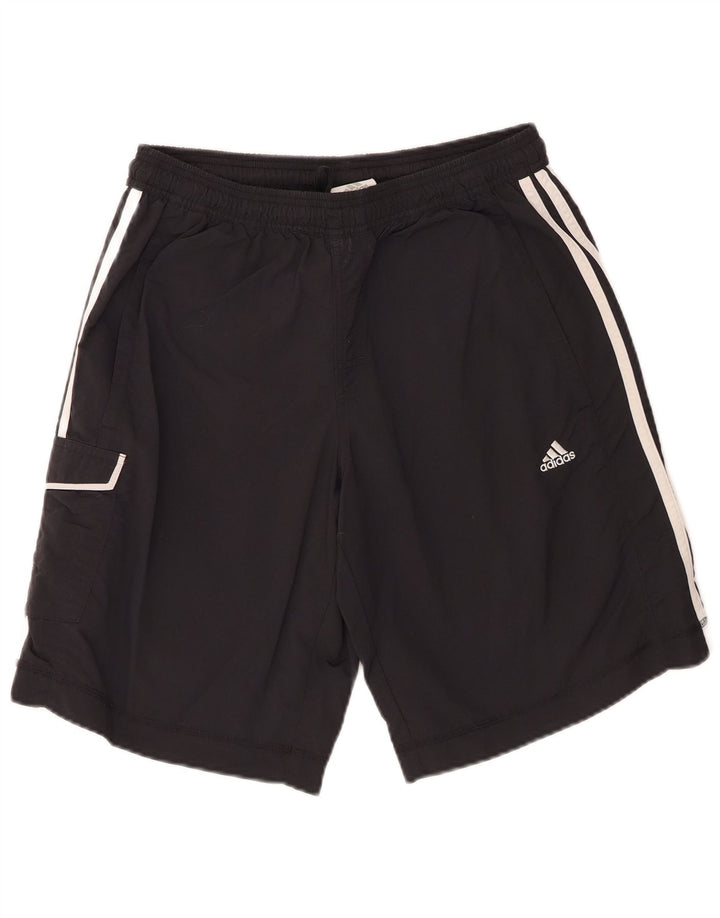 Pantaloni scurți sport cargo adidas pentru bărbați, medii, negri