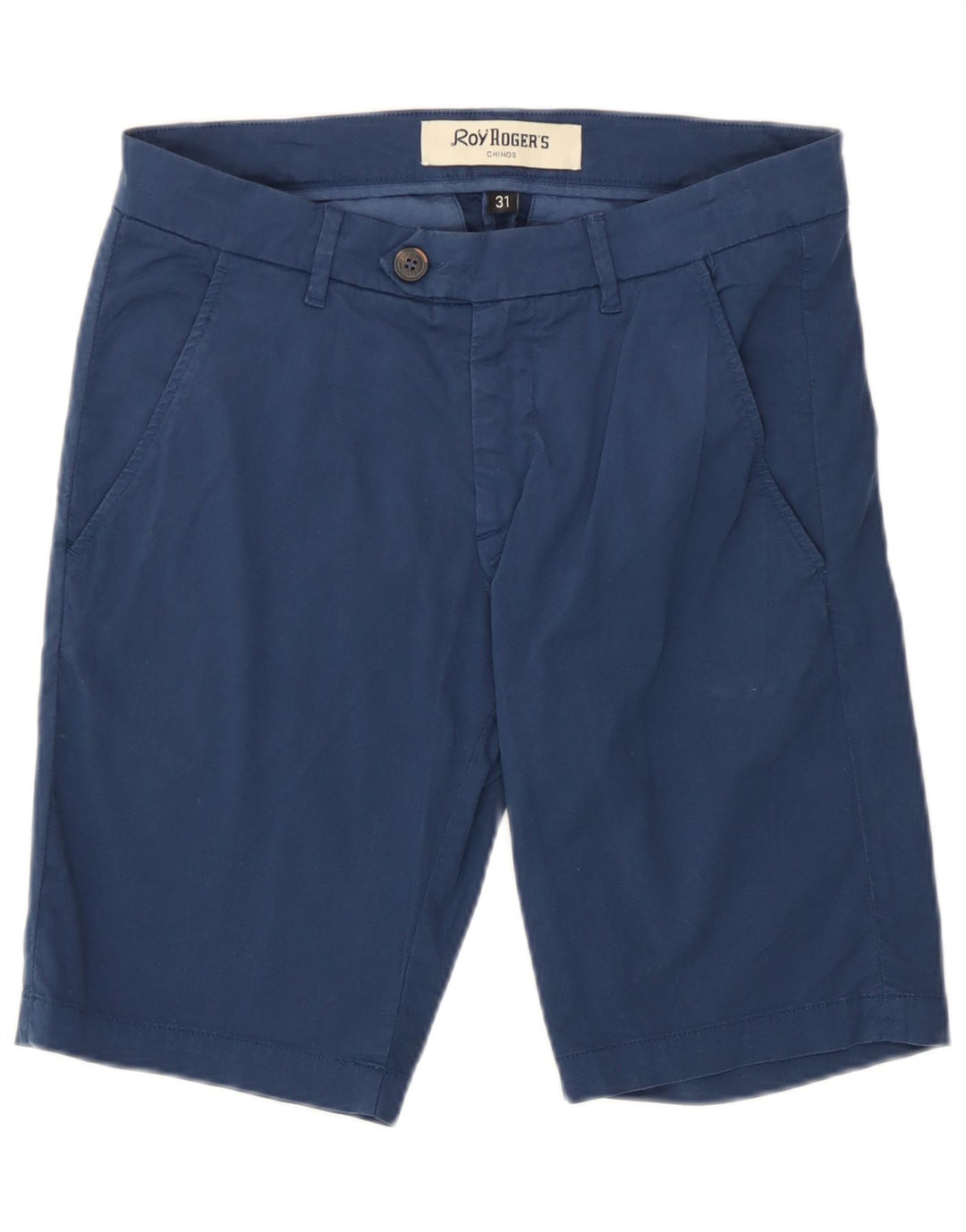 Pantaloni scurti chino Roy Rogers pentru femei W31, bumbac bleumarin mediu