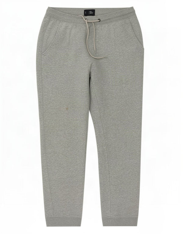 Gap Mens Tracksuit Trousers Joggers Small Grey Flecked Cotton