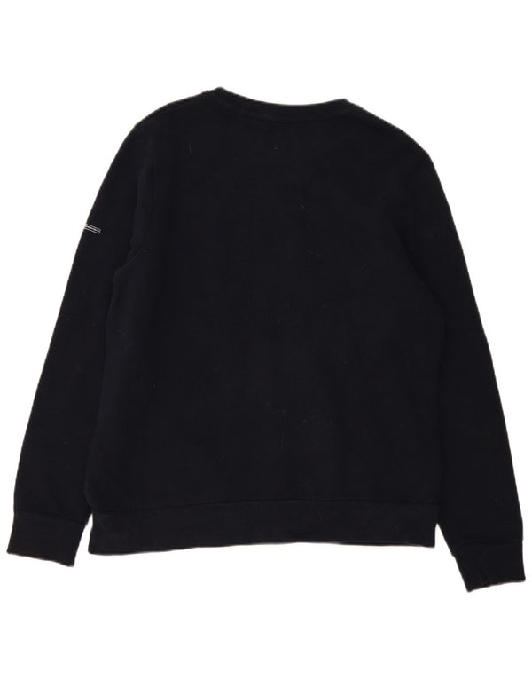 Pulover cu grafic pentru femei Superdry UK 16, mare, negru, bumbac