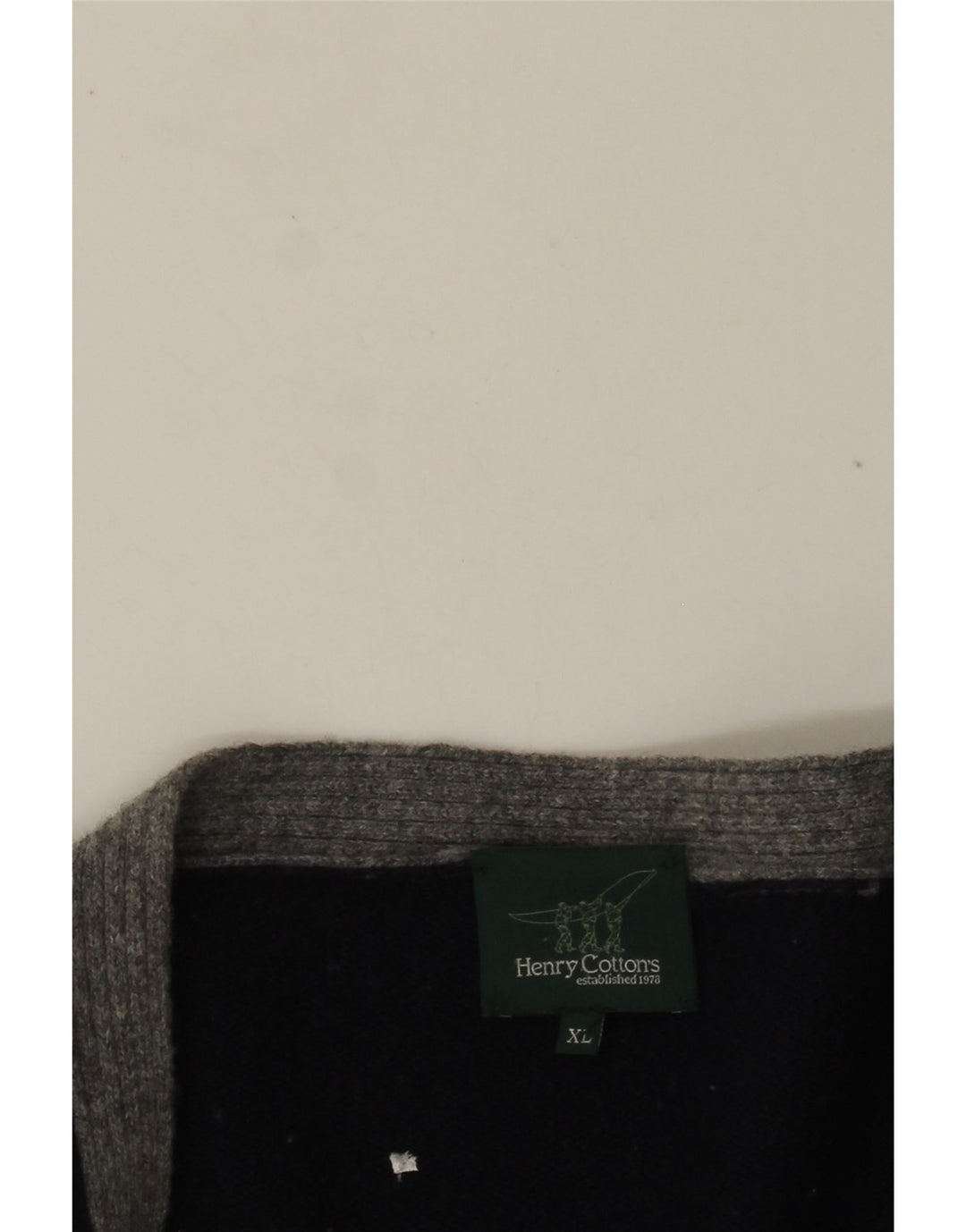 HENRY COTTONS Pulover cardigan pentru bărbați, XL, bleumarin, color block