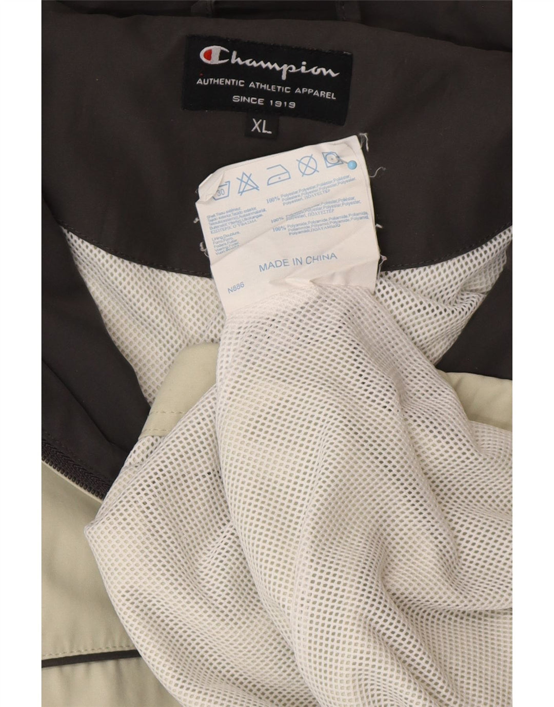 Jachetă de trening pentru bărbați CHAMPION, poliester verde XL