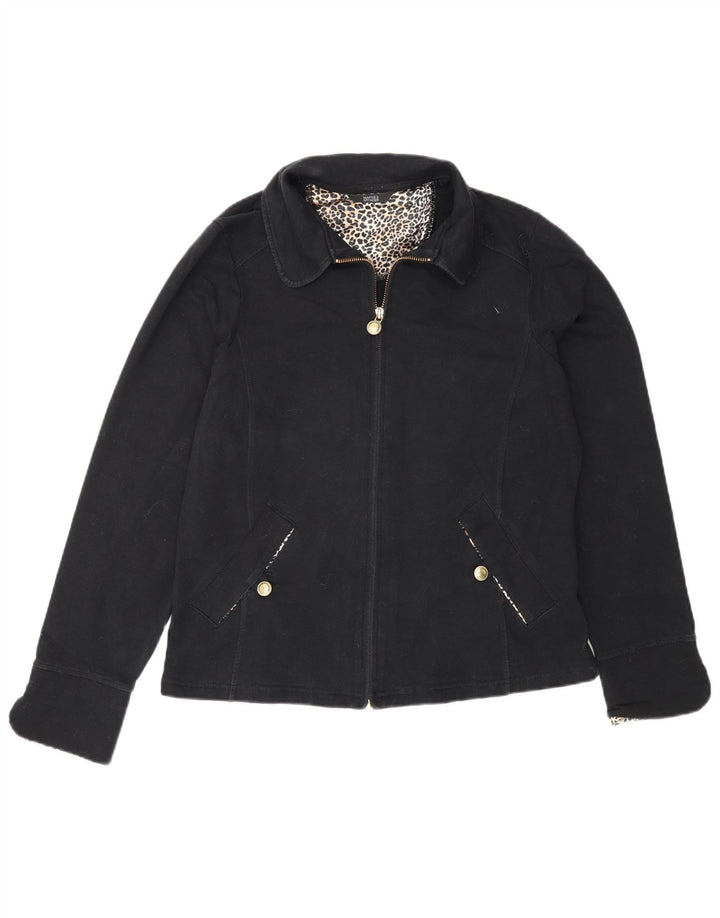 Geacă bomber pentru femei Marks & Spencer UK 14, bumbac mediu negru