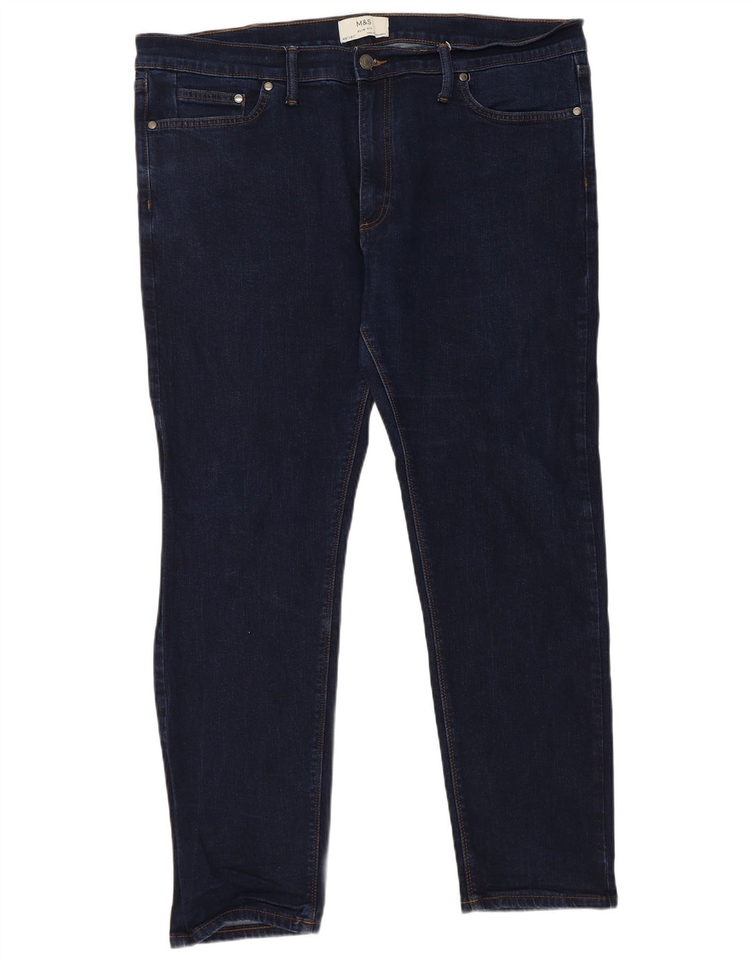 Blugi subțiri pentru femei Marks & Spencer W40 L31 bumbac bleumarin