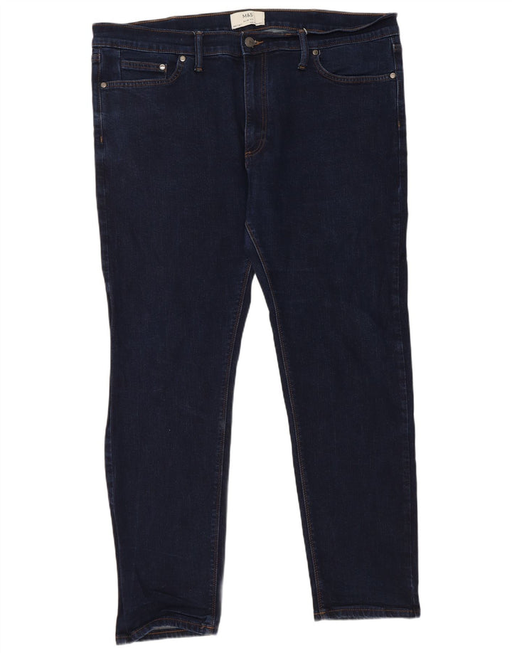 Blugi subțiri pentru femei Marks & Spencer W40 L31 bumbac bleumarin