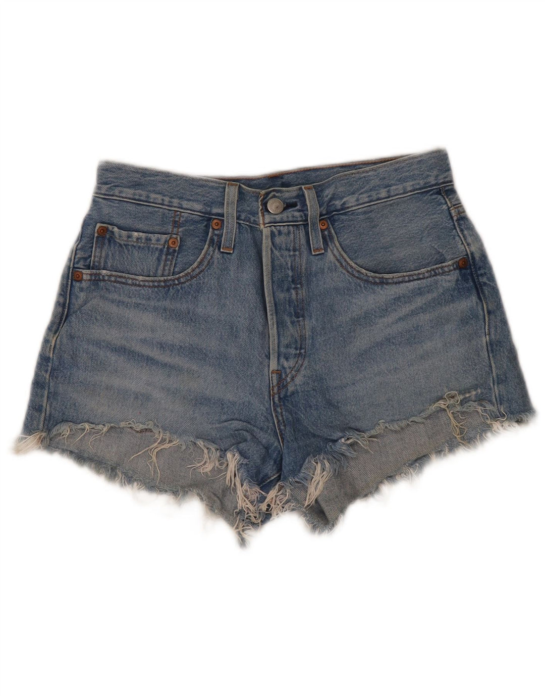Pantaloni scurți Levi's 501 Denim W26 Small Blue Bumbac