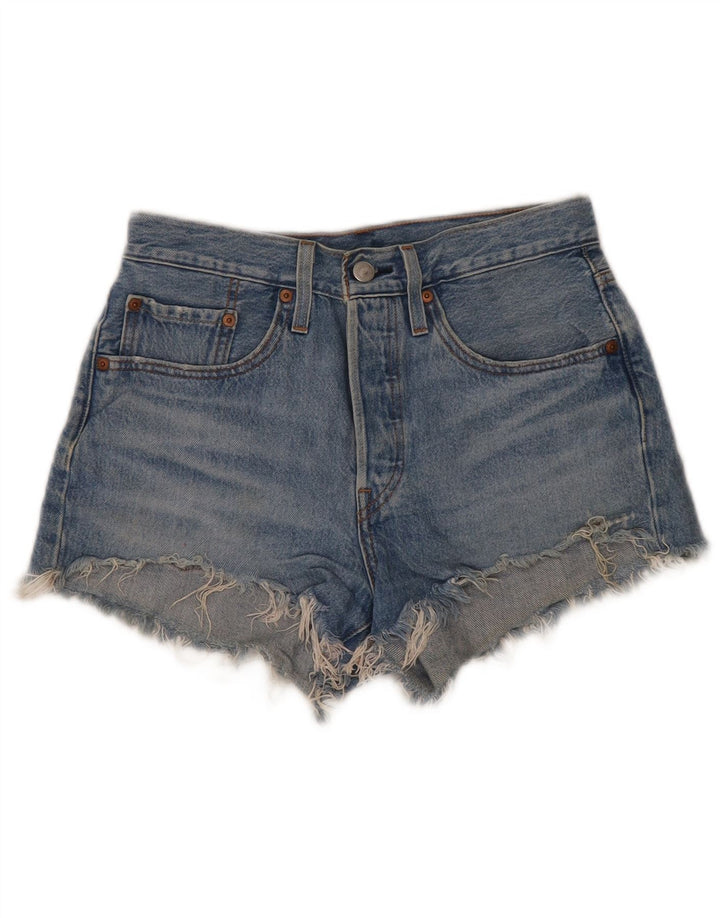 Pantaloni scurți Levi's 501 Denim W26 Small Blue Bumbac