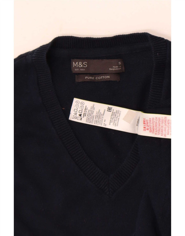 Marks & Spencer Vest pentru bărbați Tank Top Bumbac bleumarin mic