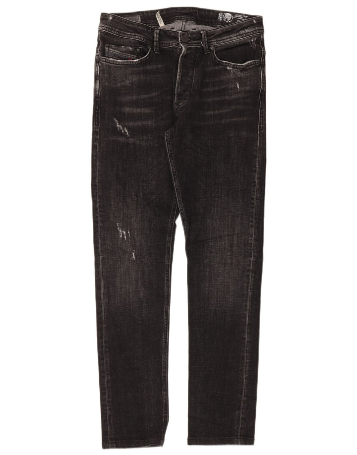 Jeans slim pentru bărbați Diesel Distressed W33 L30 bumbac negru