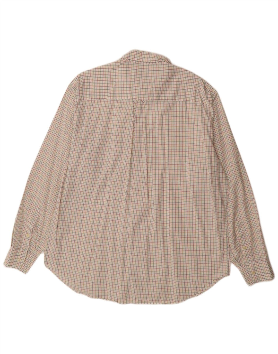 HENRY COTTONS Mens Shirt Size 17 43 XL Multicoloured Check Cotton