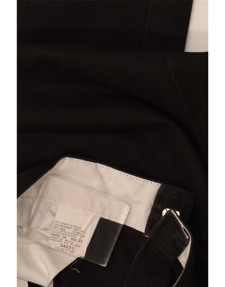 Pantaloni chino drepți pentru bărbați Dickies L34 L29 Poliester negru
