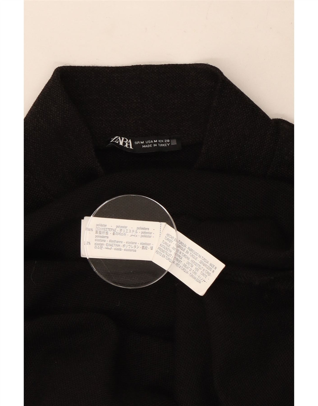 Rochie de bază fără mâneci pentru femei Zara UK 12 Poliester maro mediu