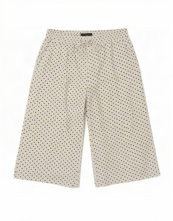 Pantaloni Capri pentru femei Marks & Spencer UK 14 Large W30 L19 White Polka Dot