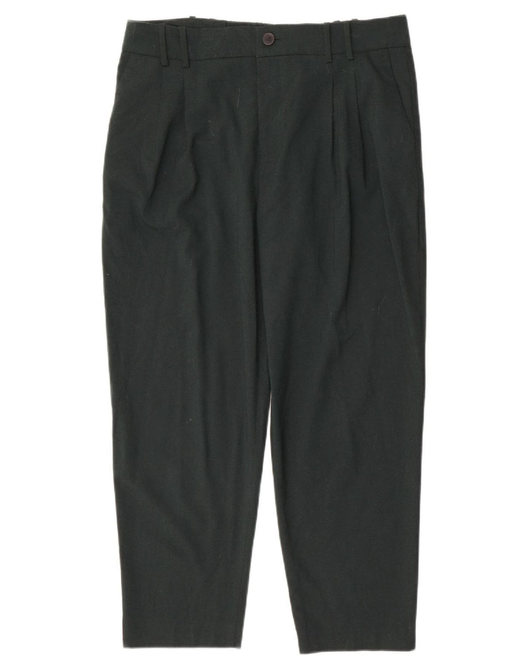 Pantaloni tăiați pentru femei Zara XL W36 L26 Poliester verde