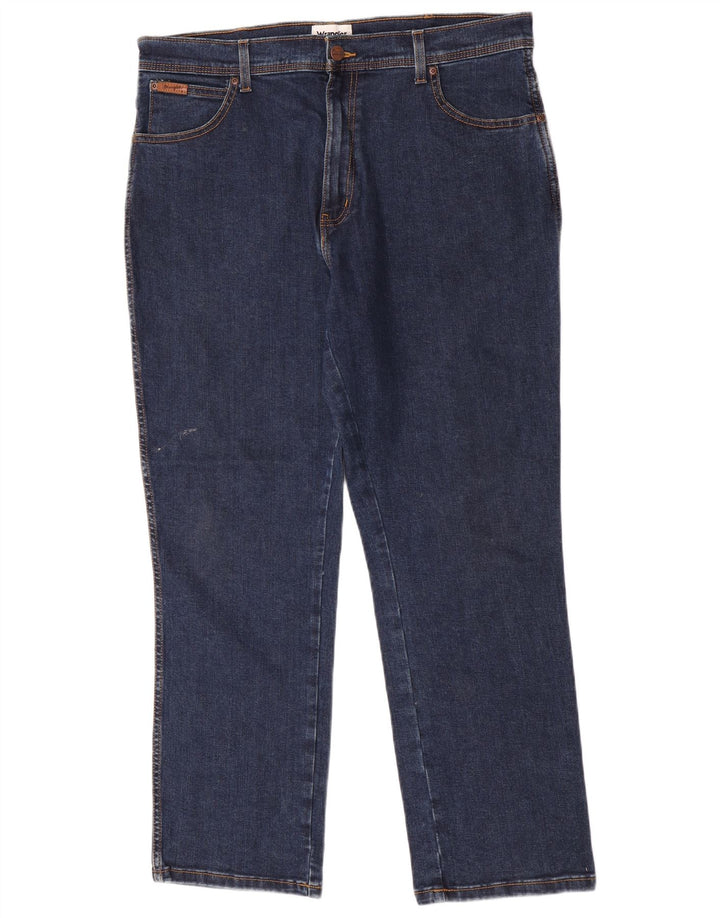 Blugi drepti pentru bărbați Wrangler W36 L30 albastru