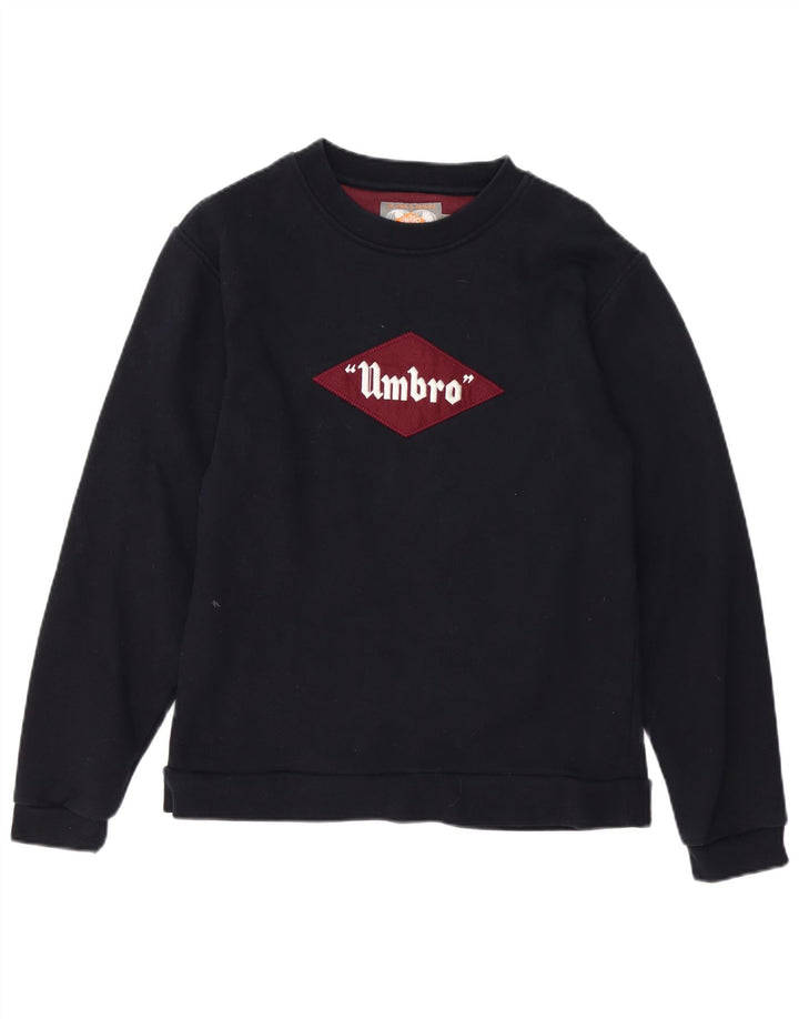 UMBRO Pulover grafic pentru bărbați, bumbac mic, negru