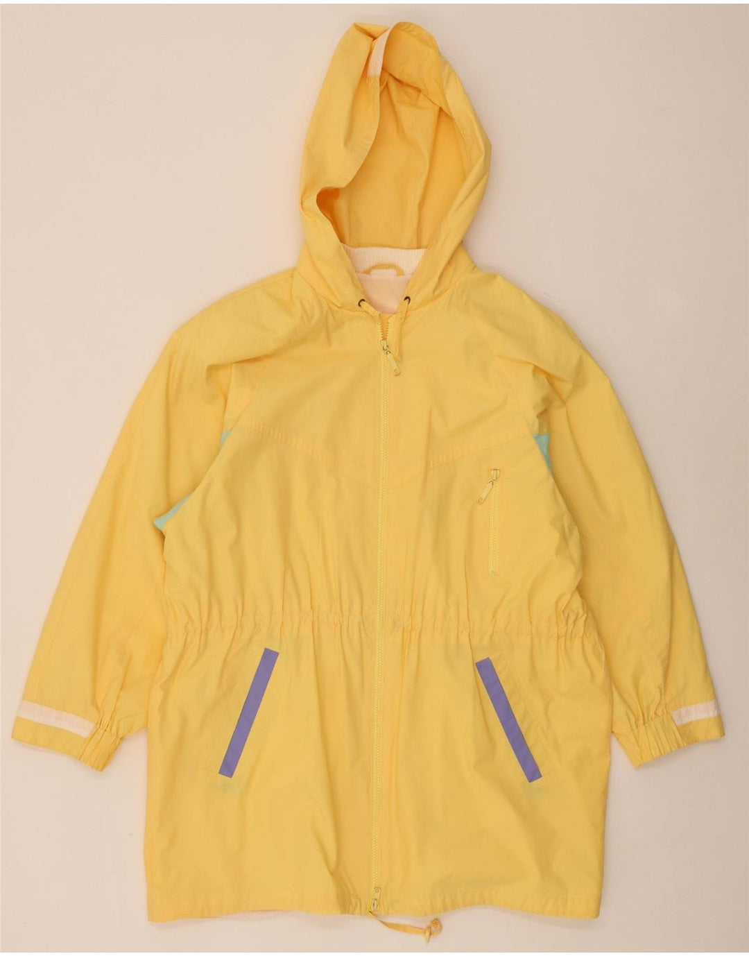 Jachetă parka supradimensionată pentru femei Valmeline EU 44 XL Galben Colorblock